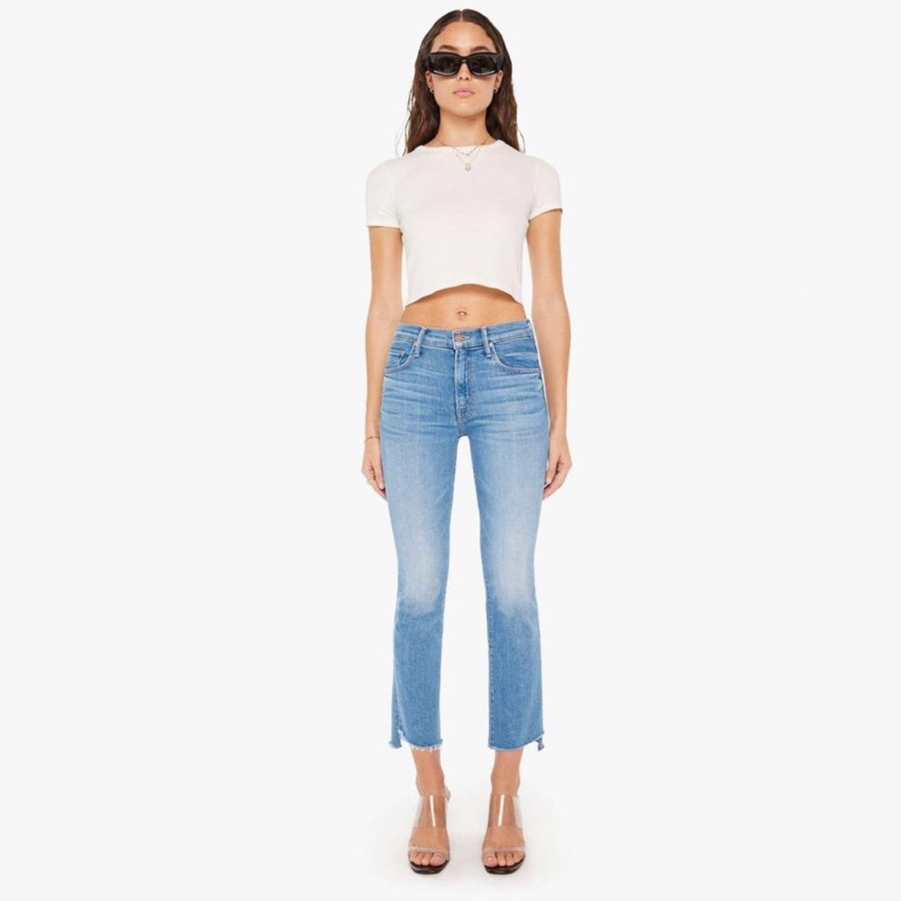 Mother‎ jeans the insider crop step fray limited edition color women’s size 24